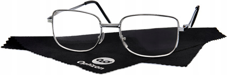 OKULARY KOREKCYJNE OPTIZON +4,00 plus cztery DO CZYTANIA metalowe