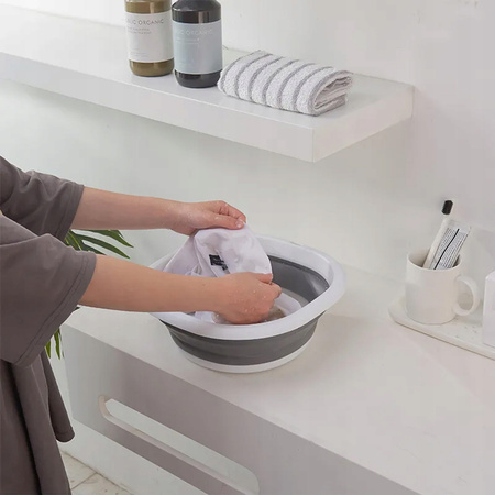 Silikonowa miska składana 2L do podróży uniwersalna turystyczna pojemnik