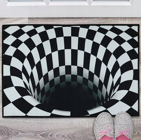 DYWANIK WYCIERACZKA 3D TRÓJWYMIAROWA 60x40 wewnętrzna iluzja