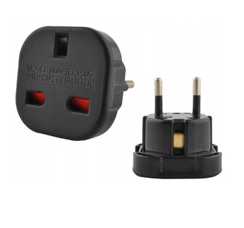 ADAPTER ANGIELSKA PRZEJŚCIÓWKA podróżna wtyczka UK na PL Anglia-Polska