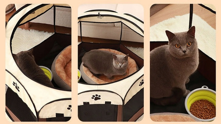 KOJEC XXXL DLA ZWIERZĄT PSA KOTA ZAGRODA SKŁADANY LEGOWISKO PRZENOŚNY 114cm