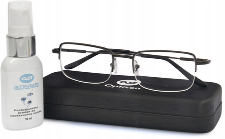 OKULARY KOREKCYJNE METALOWE -3,50 minus trzy i pół krótkowzroczność solidne