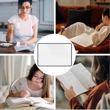 FOLIA SZKŁO POWIĘKSZAJĄCE podręczna lupa do czytania elastyczna 12x18