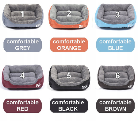 MIĘKKIE LEGOWISKO L 45x30 dla psa kota ciepła poduszka kojec kanapa