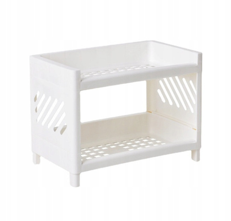 UNIWERSALNY ORGANIZER na biurko do łazienki biały praktyczny na kosmetyki