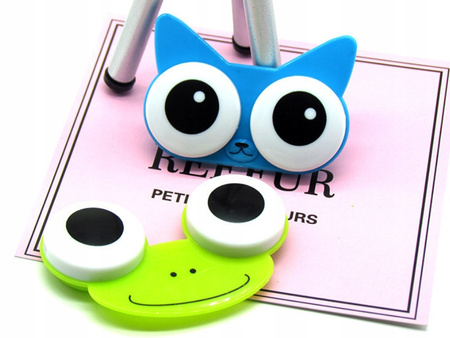 POJEMNIK NA SOCZEWKI KONTAKTOWE zielona żabka kompaktowy