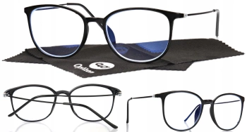 OKULARY KOREKCYJNE KOBIECE minus trzy -3,00 krótkowzroczność UV400