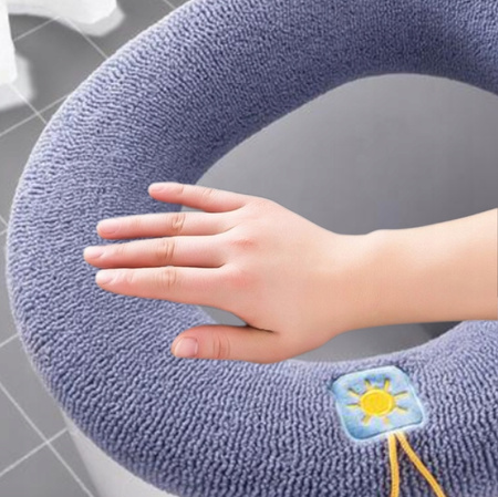 Pokrowiec na deskę sedesową miękka nakładka na sedes WC plusz delikatny