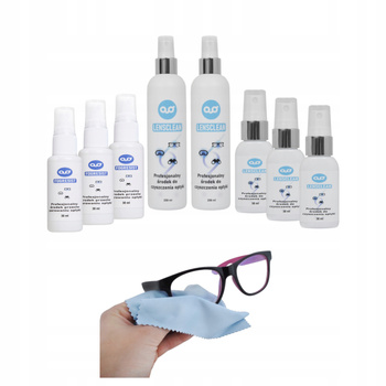 Zestaw do czyszczenia i przeciw parowaniu okularów środek 680ml+ ściereczki