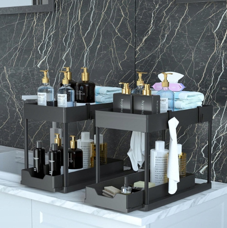 UNIWERSALNY REGAŁ ORGANIZER do kuchni łazienki na biurko z wysuwaną półką