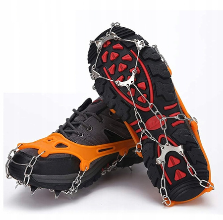 RACZKI ŁAŃCUCHY DO BUTÓW na lód kolce uniwersalne antypoślizgowe trekking