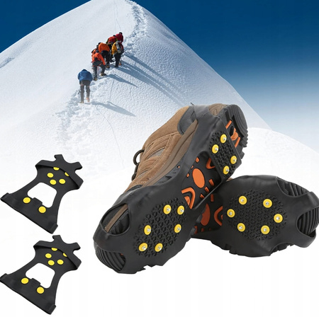 RACZKI ANTYPOŚLIZGOWE NA BUTY gumowe raczki nakładki kolce zimowe r 42-48