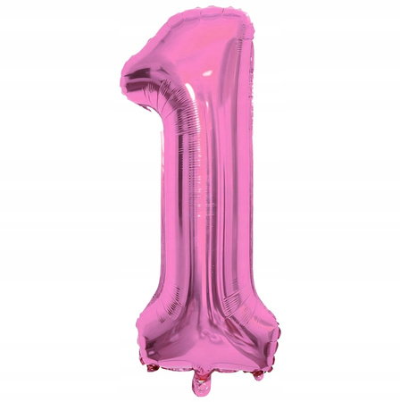 ZESTAW BALONÓW ROCZEK różowy balony na przyjęcie urodzinowe imprezę 5ele