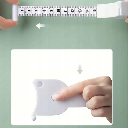 AUTOMATYCZNA MIARKA centymetr do pomiaru obwodu talii brzucha ciała