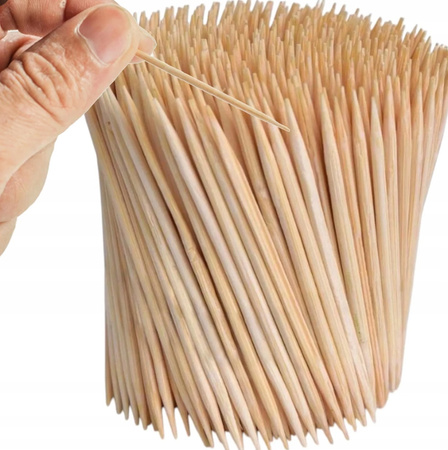 WYKAŁACZKI DREWNIANE 300 sztuk do zębów koreczki pikery 6,5cm