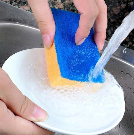 GĄBKI DO NACZYŃ 10szt do zmywania mycia zmywaki kuchenne kolorowe