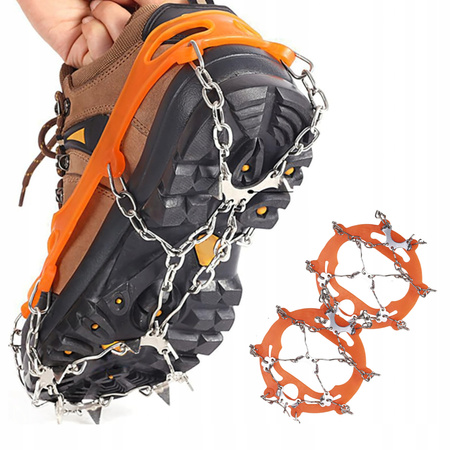 RACZKI ŁAŃCUCHY DO BUTÓW na lód kolce uniwersalne antypoślizgowe trekking
