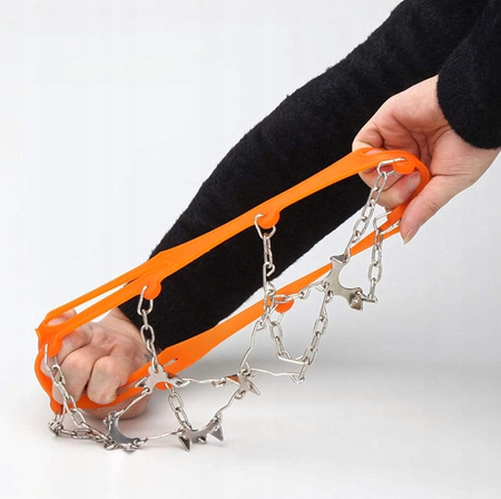 RACZKI ŁAŃCUCHY DO BUTÓW na lód kolce uniwersalne antypoślizgowe trekking