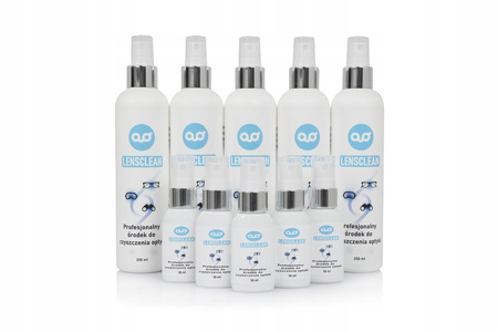 LensClean Profesjonalny środek do czyszczenia okularów monitorów 250ml