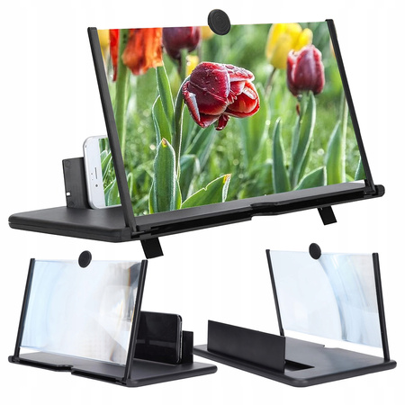 SZKŁO POWIĘKSZAJĄCE DO TELEFONU podstawka ekran stojak do smartfonów