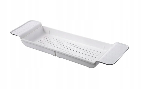 PÓŁKA na wannę łazienkowy organizer rozsuwany taca deska REGULOWANA