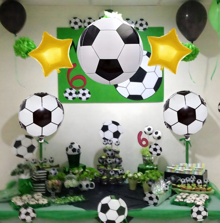 ZESTAW BALONÓW PIŁKA NOŻNA balony na przyjęcie urodzinowe imprezę 5ele