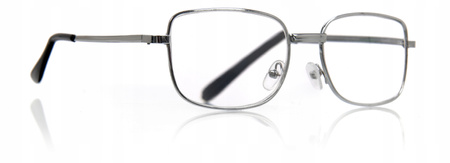OKULARY KOREKCYJNE OPTIZON +4,00 plus cztery DO CZYTANIA metalowe