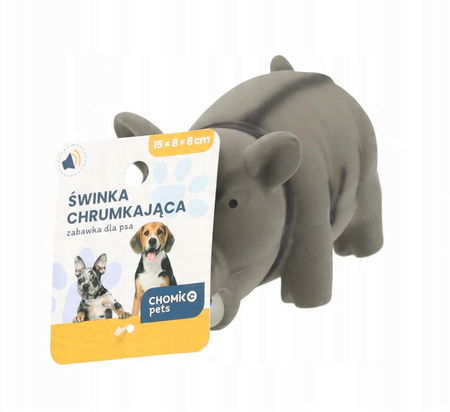ZABAWKA DLA PSA chrumkająca świnka guma zabawka 1 szt. gryzak MIX