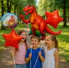ZESTAW BALONÓW DINOZAURY balony na przyjęcie urodzinowe imprezę 5ele