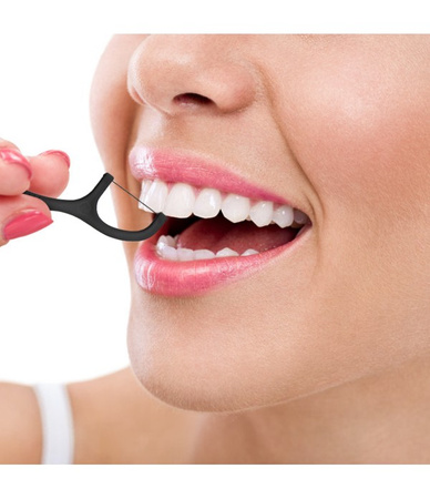 WYKAŁACZKI DENTYSTYCZNE DO ZĘBÓW 50 SZTUK Z NICĄ DENTYSTYCZNĄ CZYSZCZENIE