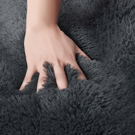 LEGOWISKO KOJEC DLA PSA MIĘKKIE WŁOCHATE WŁOS SHAGGY PODUSZKA 120x80 cm XXL