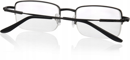 OKULARY KOREKCYJNE METALOWE -2,50 minus dwa i pół krótkowzroczność solidne