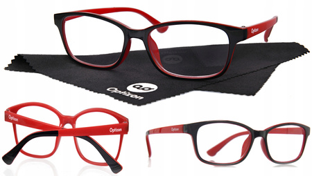 OKULARY KOREKCYJNE OPTIZON +1,50 plus jeden i pół półtora DO CZYTANIA UV400