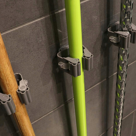 ŚCIENNY UCHWYT WIESZAK SAMOPRZYLEPNY NA MOPY MIOTŁY SZCZOTKI NARZĘDZIA