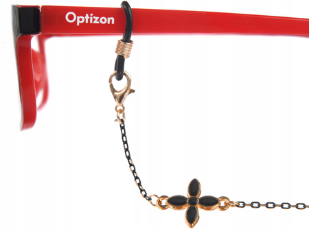 ŁAŃCUSZEK DO OKULARÓW z kwiatkiem zawieszka ozdobna sznureczek