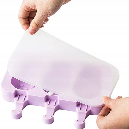 SILIKONOWA FORMA DO LODÓW NA PATYKU foremki + patyczki domowe lody