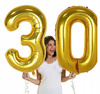 Balon foliowy cyfra 8 urodziny rocznica wytrzymały złoty OGROMNY 100cm