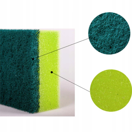 GĄBKI DO NACZYŃ 10szt do zmywania mycia zmywaki kuchenne kolorowe