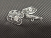 NOSKI DO OKULARÓW 4szt 13x7mm antypoślizgowe transparentne przykręcane