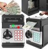 SEJF SKARBONKA na monety i banknoty elektryczny bankomat wpłatomat kod pin