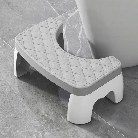 Podnóżek toaletowy stołek podest łazienkowy do toalety WC szary