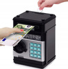 SEJF SKARBONKA na monety i banknoty elektryczny bankomat wpłatomat kod pin