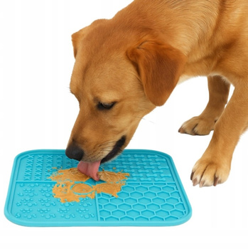 MATA DO LIZANIA DLA PSA TACA ANTYSTRESOWA kwadratowa miska spowolniająca