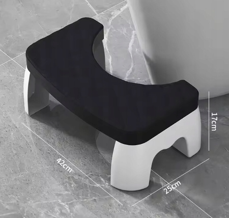 Podnóżek toaletowy stołek podest łazienkowy do toalety WC czarny