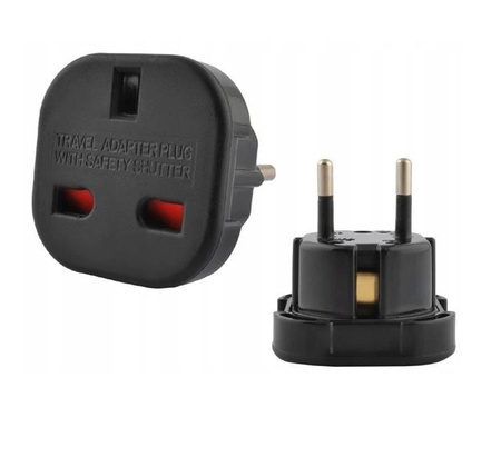 ADAPTER ANGIELSKA PRZEJŚCIÓWKA podróżna wtyczka UK na PL Anglia-Polska