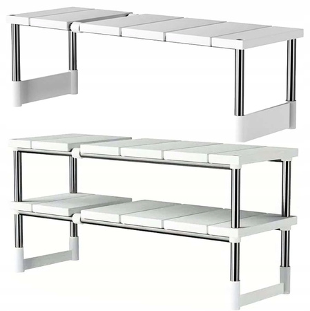 ORGANIZER PÓŁKA DO SZAFKI KUCHENNEJ stojak na blat pod zlew regał do szafki