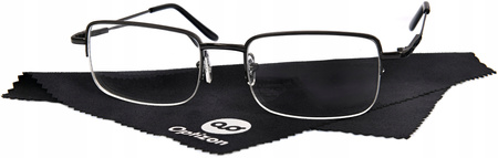 OKULARY KOREKCYJNE METALOWE -1,00 minus jeden krótkowzroczność solidne