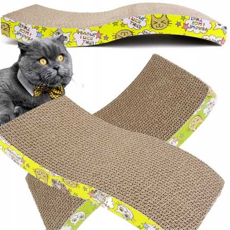 DRAPAK DLA KOTA KARTONOWY FALA DO DRAPANIA MATA LEGOWISKO FALOWANY EKO