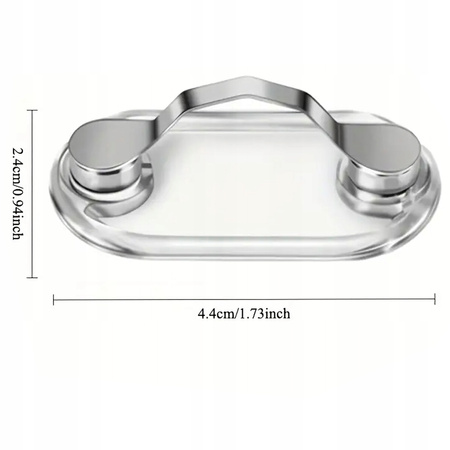 MAGNETYCZNY UCHWYT NA OKULARY klips do ubrania na słuchawki identyfikator