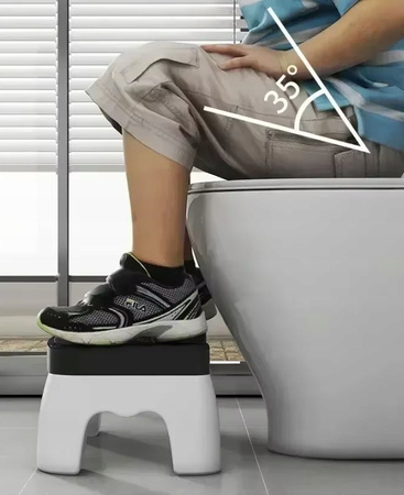 Podnóżek toaletowy stołek podest łazienkowy do toalety WC czarny